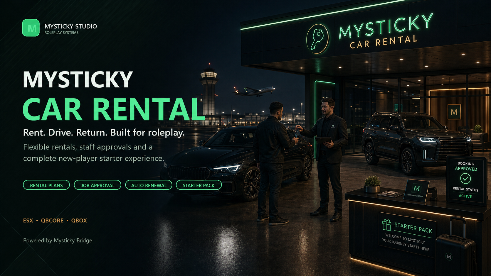 Mysticky Car Rental product artwork