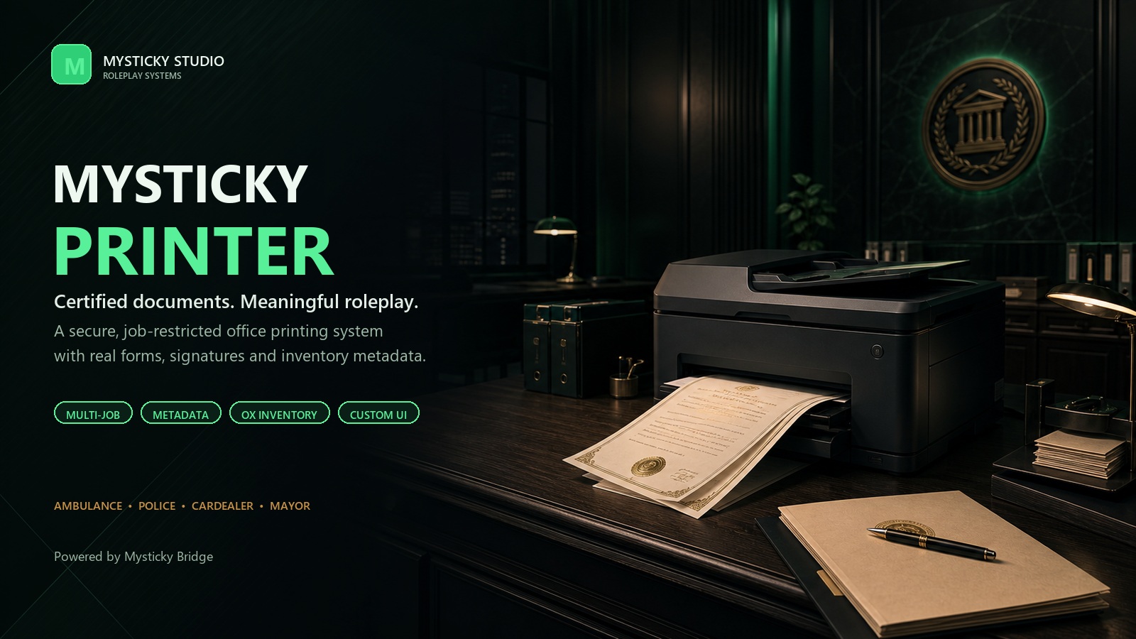 Mysticky Printer product artwork